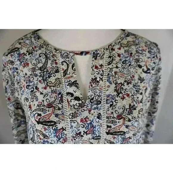 Collective Concepts Paisley Floral Blouse, Size MP - Picture 3 of 14